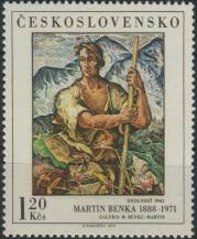 1973, ČSR II, 2055, Umění: M. Benka - Odolnost ∗∗
