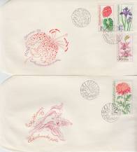 1973, ČSR II, FDC15A-D/73, Flóra Olomouc