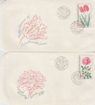 1973, ČSR II, FDC15A-D/73, Flóra Olomouc