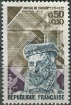 1973, Francie, 1822, 400. výročí úmrtí Gasparda de Coligny (1972) ∗∗