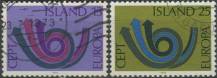1973, Island, 0471/0472, EUROPA ⊙