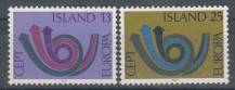 1973, Island, 0471/0472, EUROPA, **