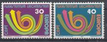 1973, Lichtenstein, 0579/0580, EUROPA, **