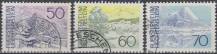 1973, Lichtenštejnsko, 0584/0586, Výplatní známky: Krajiny ⊙