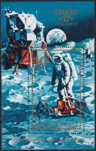 1973, Maďarsko, A094A, Letecký aršík: Apollo 17 ✶✶