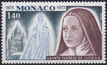 1973, Monako, 1086, 100. výročí narození svaté Terezy z Lisieux ✶✶