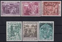 1973, Monako, 1089/1094, 750. výročí darování jesliček Františkem z Assisi: Malířství  ✶✶