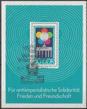 1973, NDR, A038, Světové hry mládeže studentstva, Berlín (III), pamětní ⊙