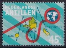 1973, Nizozemské Antily, 0271, Telekomunikační spojení: Saba-St. Maarten-St. Eustatius ∗∗