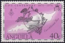 1974, Anguilla, 0201A, 100 let Světové poštovní unie (UPU) ✶✶