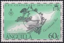 1974, Anguilla, 0202A, 100 let Světové poštovní unie (UPU) ✶✶