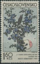 1974, ČSR II, 2069, Česká a slovenská grafika: A. Zábranský - Slavík a vrabci ∗∗