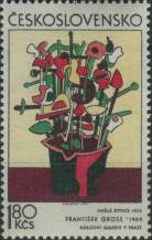 1974, ČSR II, 2070, Česká a slovenská grafika: F. Gross - Umělá kytice ∗∗