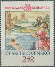 1974, ČSR II, 2103, Bratislavské gobelíny: Cesta Leandra přes Hellespont ∗∗