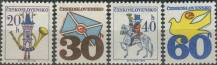 1974, ČSR II, 2110/2113xb, Výplatní známky: Poštovní emblémy ∗∗