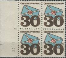1974, ČSR II, 2111dlt, Výplatní známka: Poštovní emblémy - Dopis ∗∗ ⊞ o L