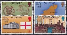 1974, Guernsey, 0106/0109, 100 let Světové poštovní unie (UPU) ✶✶