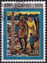1974, Island, 0485, 1100 let osídlení Islandu (I) ⊙ 