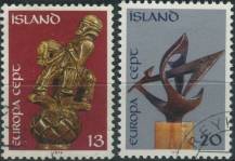 1974, Island, 0489/0490, EUROPA: Sochy ⊙