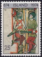 1974, Island, 0492, 1100 let osídlení Islandu (II) ✶✶
