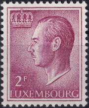 1974, Lucembursko, 0727ya, Výplatní známka: Velkovévoda Jan  ✶✶