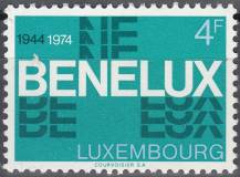 1974, Lucembursko, 0891, 30 let celní unie BENELUX **