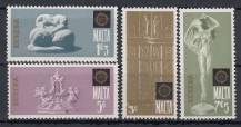1974, Malta, 0493/0496, EUROPA, **
