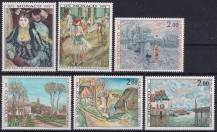 1974, Monako, 1124/1129, 100 let impressionismu  ✶✶