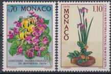 1974, Monako, 1141/1142, Mezinárodní soutěž ve vázání květin, Monte Carlo 1975 ✶✶