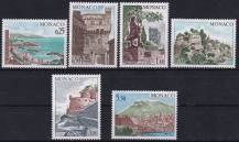 1974, Monako, 1148/1153, Výplatní známky: Pohledy a stavby knížectví  ✶✶