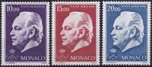 1974, Monako, 1160/1162, Letecké výplatní známky: Kníže Rainier III.  ✶✶