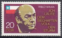 1974, NDR, 1921, 1. výročí úmrtí Pabla Nerudy, **
