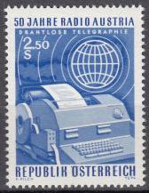 1974, Rakousko, 1437, 50 let Radia Austria, **
