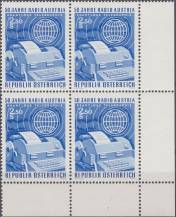 1974, Rakousko, 1437, 50 let Radia Austria ∗∗ ⊞ r