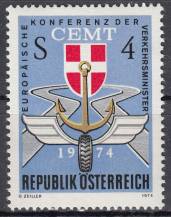 1974, Rakousko, 1457, Evropská konference ministrů dopravy, **
