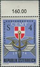 1974, Rakousko, 1457p, Evropská konference ministrů dopravy, Vídeň ∗∗