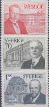 1974, Švédsko, 0886/0888, Nositelé Nobelovy ceny za rok 1914 ∗∗