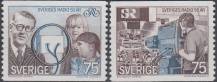 1974, Švédsko, 0889/0890, 50 let Švédského rozhlasu ∗∗