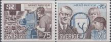 1974, Švédsko, 0889/0890St, 50 let Švédského rozhlasu ∗∗