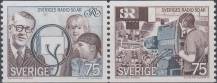 1974, Švédsko, 0889/0890St, 50 let Švédského rozhlasu ∗∗