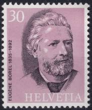 1974, Švýcarsko, 1024, 100 let Světové poštovní unie (UPU) : Eugéne Borel ✶✶