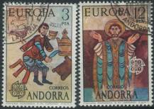 1975, Andorra (Španělská pošta), 0096/0097, EUROPA: Obrazy ⊙