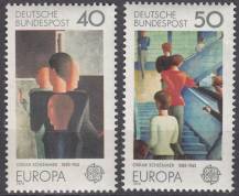 1975, Bundes, 0840/0841, EUROPA - Malířství, **
