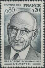 1975, Francie, 1918, 12. výročí úmrtí Roberta Schumana ∗∗