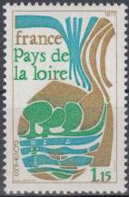 1975, Francie, 1931, Výplatní známka: Regiony Francie - Pays de la Loire ∗∗