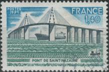 1975, Francie, 1938, Otevření lanového mostu u St. Nazaire ⊙