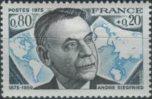 1975, Francie, 1940, 100. výročí narození Andrého Siegfrieda ∗∗
