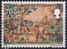 1975, Guernsey, 0124, Exil Victora Huga na Guernsey: Gobelín ⊙ 