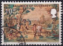 1975, Guernsey, 0124, Exil Victora Huga na Guernsey: Gobelín ⊙ 