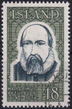1975, Island, 0505, Osobnosti (I): Hallgrimur Pétursson ⊙ 
